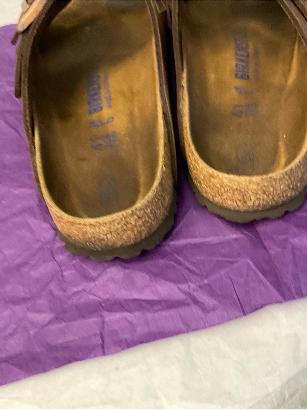 BIRKENSTOCK Arizona Soft Footbed Oiled Leather Habana Brown EUR 41 US W 10 M 8 - Picture 11 of 13